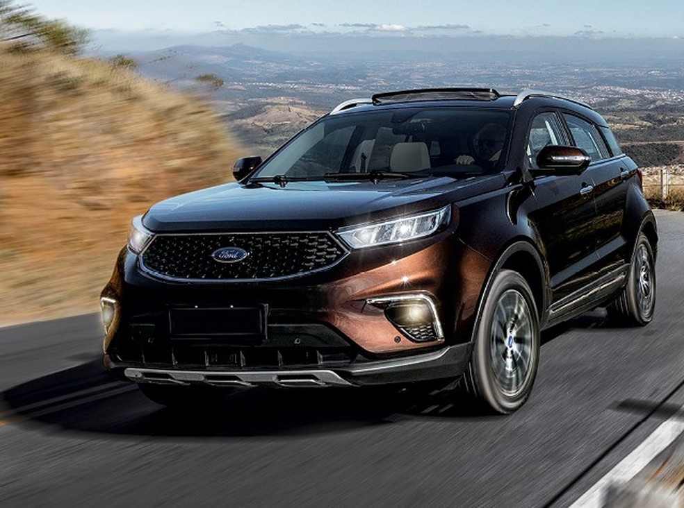Importado da China, o Territory é baseado no Yushen 330, da Jianling Motors Corporation, parceira da Ford (Foto: Divulgação) — Foto: Auto Esporte