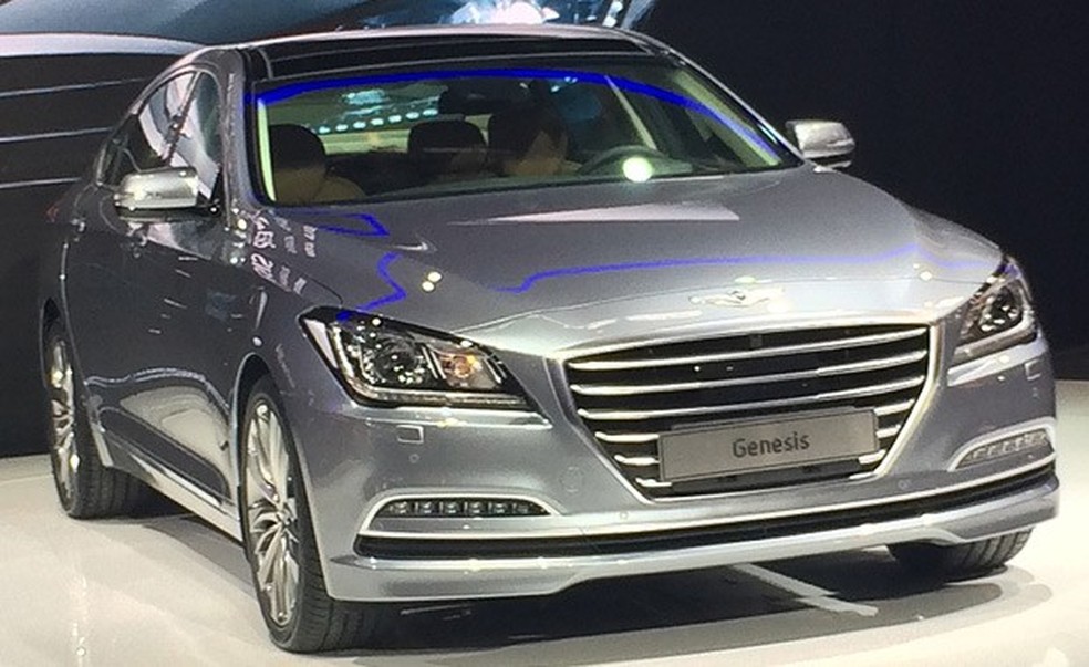 Hyundai Genesis no Salão de Pequim (Foto: Guilherme Blanco Muniz/Auto News Brasil) — Foto: Auto Esporte