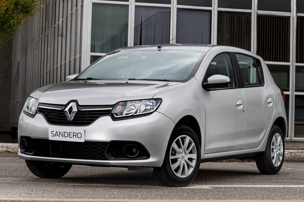 Ótima opção popular, o Renault Sandero é um hatch robusto com boa mecânica e peças acessíveis — Foto: Divulgação/Renault