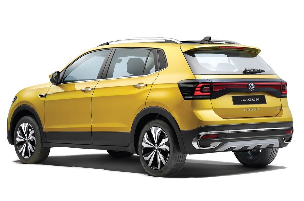 Traseira do Volkswagen Taigun com iluminação de led — Foto: Divulgação