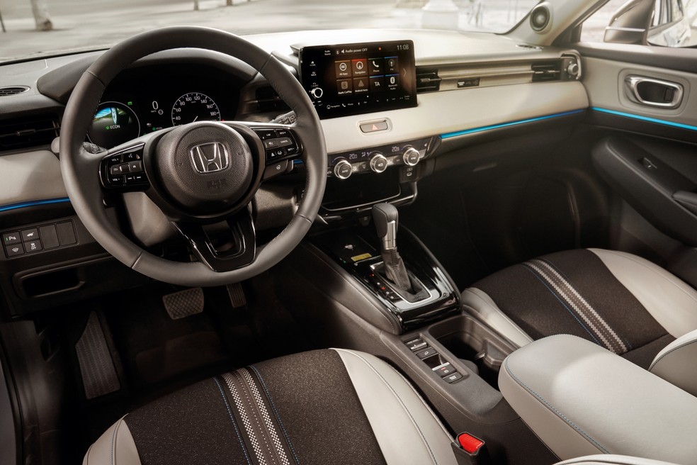 Interior não mudará o design, mas ganhará mais equipamentos — Foto: Honda/Divulgação