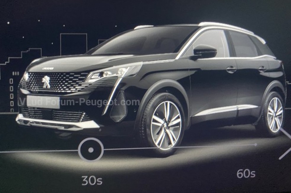 Ilustrações do novo Peugeot 3008 parecem vir de um fornecedor (Foto: Reprodução) — Foto: Auto Esporte