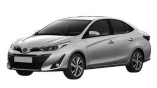 Toyota registra imagens e revela visual do Yaris brasileiro