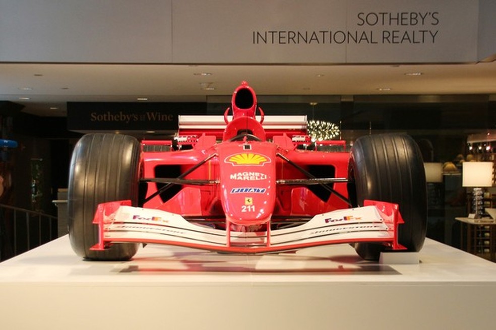 Ferrari de Schumacher é vendida por R$ 24,6 milhões em leilão nos EUA (Foto: Christina Horsten / DPA) — Foto: Auto Esporte