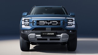 Dianteira da BYD Shark tem semelhanças com a Ford F-150 — Foto: Divulgação