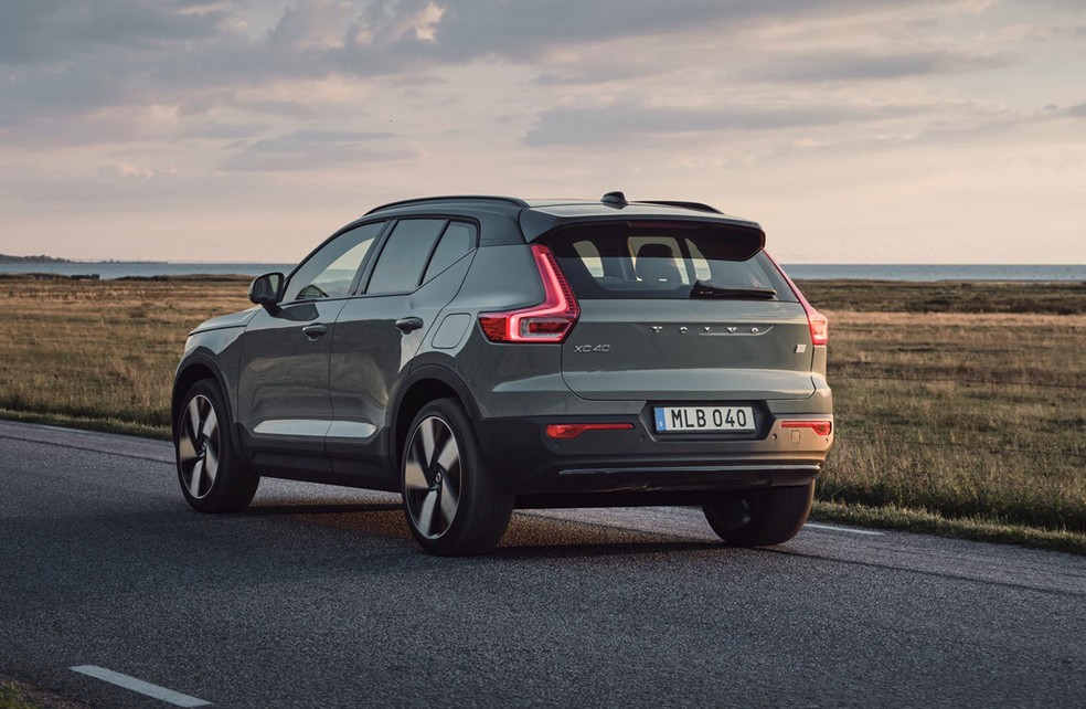 Volvo XC40 é um dos carros elétricos mais vendidos do Brasil — Foto: Divulgação