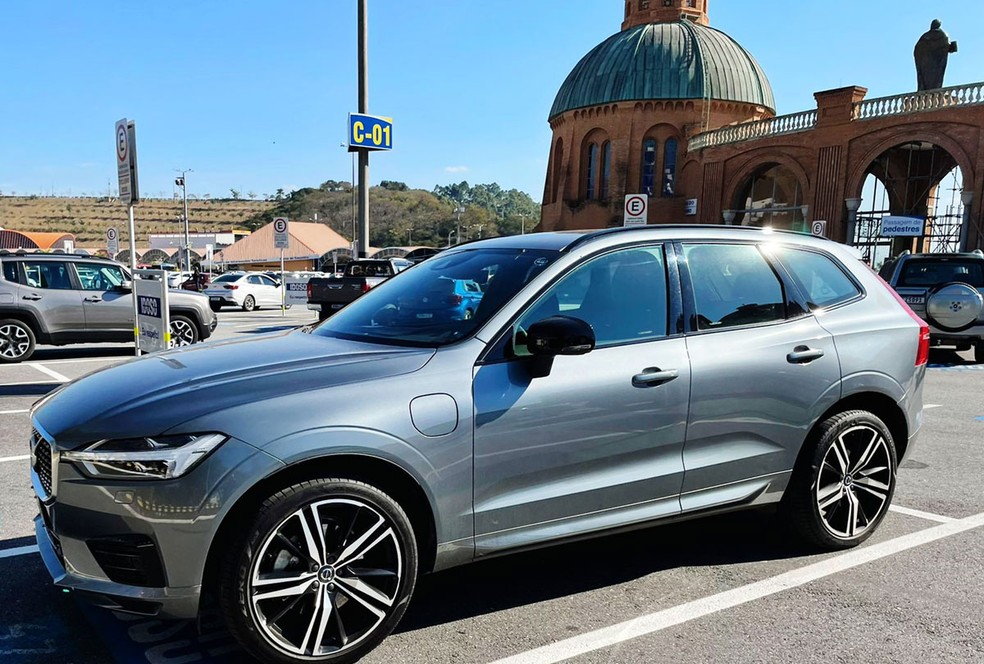 Rômulo Ribeiro foi com o XC60 até a cidade de Aparecida (SP) — Foto: Arquivo Pessoal