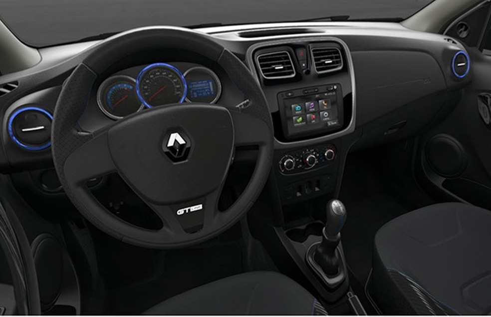 De série, o Renault Sandero GT Line vem com o MediaNav (Foto: Reprodução) — Foto: Auto Esporte