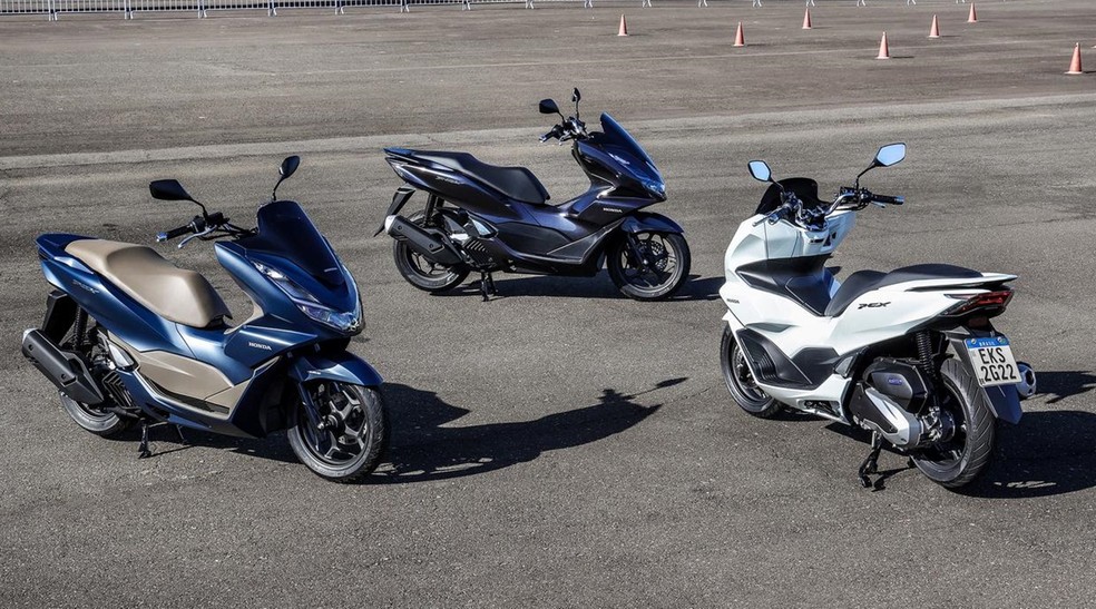 Honda PCX 160 é oferecida em três versões: CBS, ABS e DLX — Foto: Divulgação