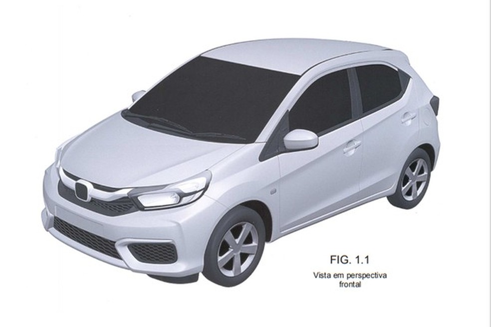 Honda Brio é um facelift muito extenso do primeiro modelo (Foto: Reprodução) — Foto: Auto Esporte