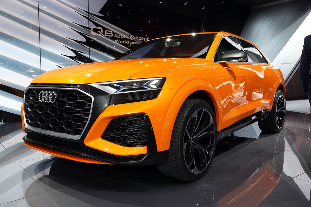 Audi Q8 Sport Concept é um crossover grande que acelera a 100 km/h em 4,7 segundos — Foto: Divulgação/Newspress