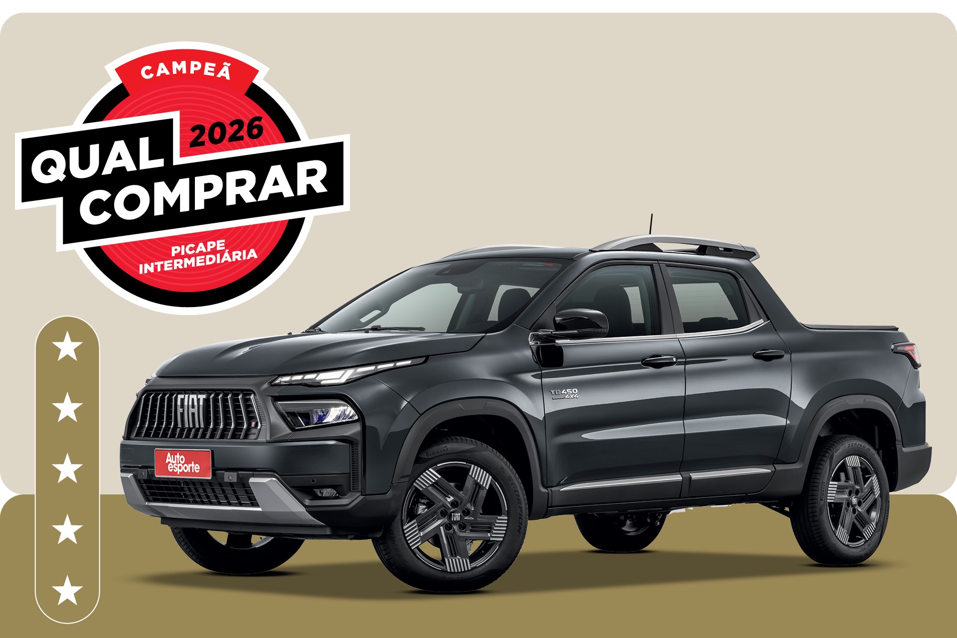 Fiat Toro é a picape intermediária de melhor custo do Brasil em 2026