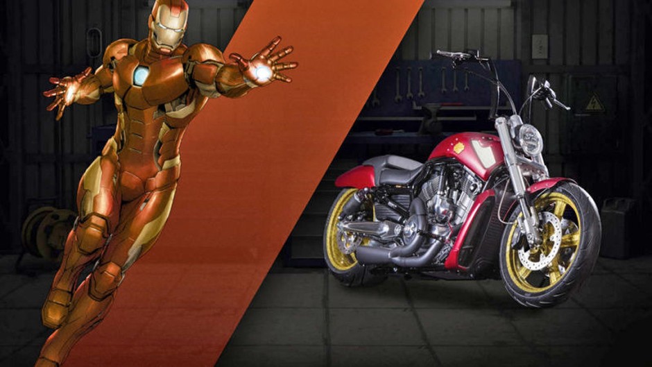 Iron Man - Harley-Davidson V-Rod Muscle, a.k.a. Courage