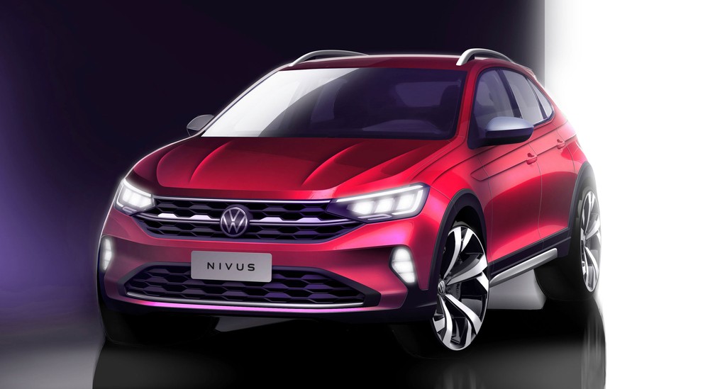Projeção do Volkswagen Nivus — Foto: Divulgação