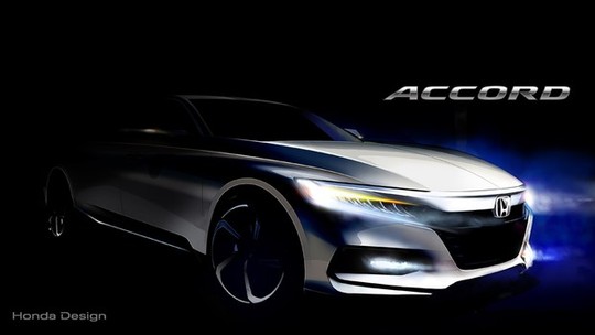 Honda divulga primeira imagem da nova geração do Accord