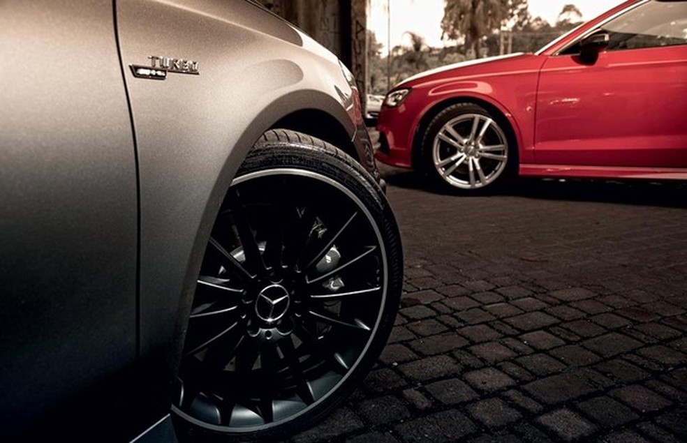 Mercedes CLA 45 AMG vs Audi S3 Sedan (Foto: Fabio Aro) — Foto: Auto Esporte