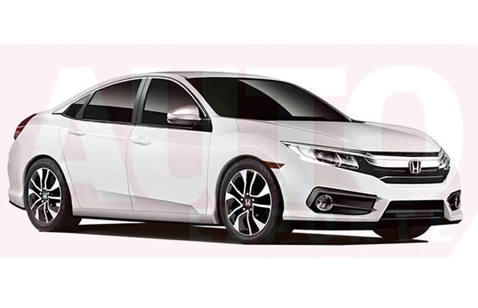 Honda Civic (Foto: Auto News Brasil) — Foto: Auto Esporte