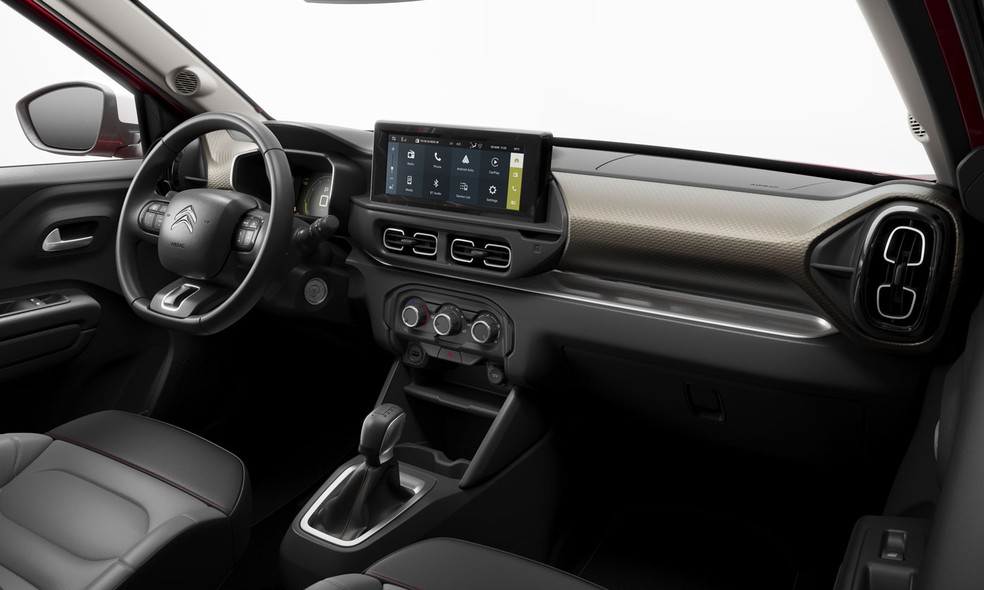 Interior do Citroën C3 Aircross tem quadro de instrumentos digital — Foto: Divulgação