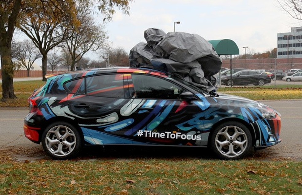 Novo Ford Focus é flagrado (Foto: Automedia) — Foto: Auto Esporte