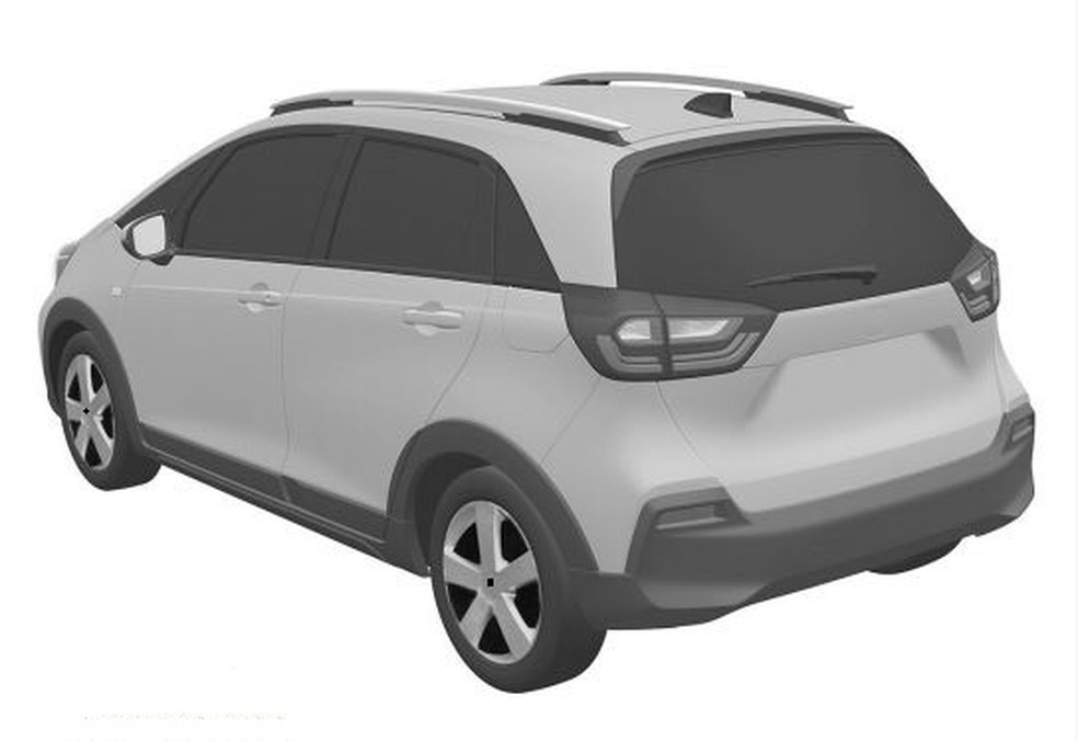 Novo Honda Fit — Foto: Reprodução/INPI