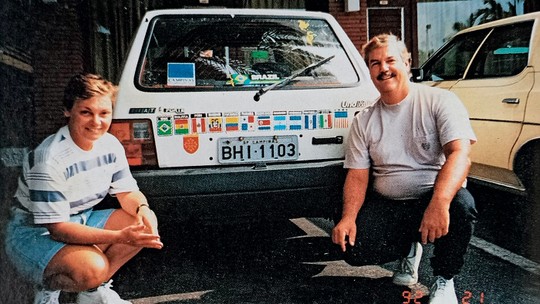 Casal foi do Brasil até os EUA com um Fiat Uno Mille em 1992  