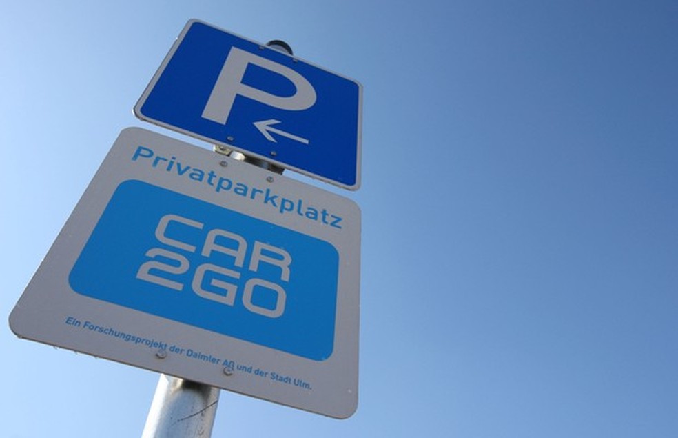 Ponto de estacionamento da Car2Go, serviço de compartilhamento de carros (Foto: Getty Images) — Foto: Auto Esporte