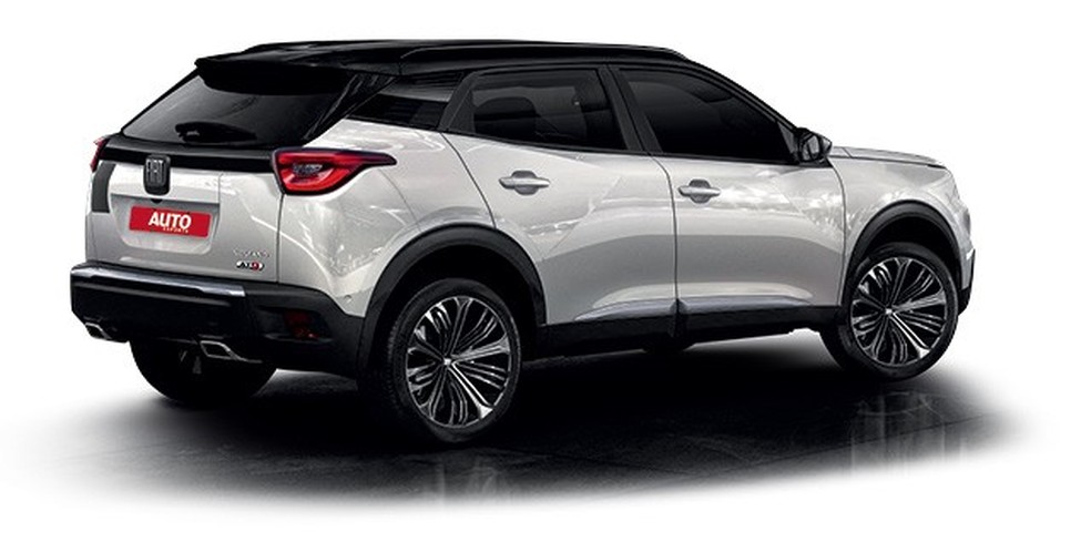 CUV da Fiat poderia usar a plataforma francesa (Projeção: Kleber Silva ) — Foto: Auto Esporte