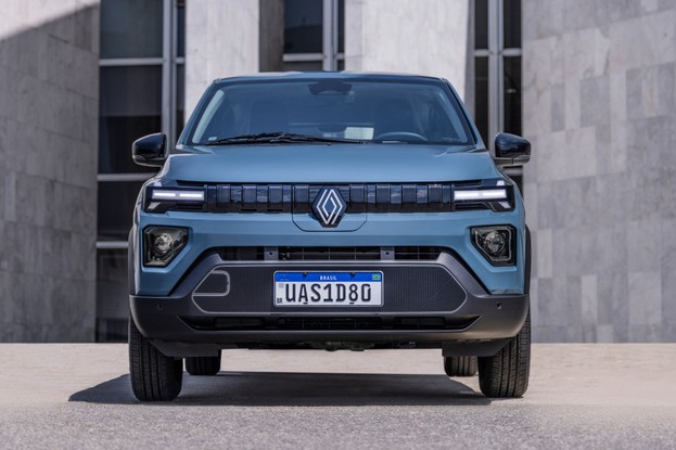 Renault Kwid E-Tech 2026 - grade dianteira