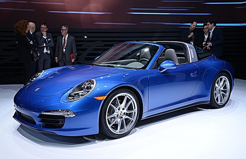 Porsche 911 Targa no Salão de Detroit 2014 (Foto: Newspress) — Foto: Auto Esporte