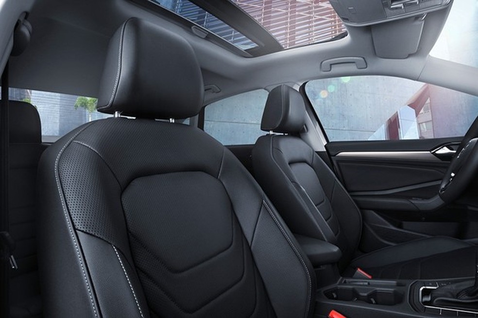 Bancos terão apoios laterais maiores e costuras vermelhas (Foto: Divulgação) — Foto: Auto Esporte