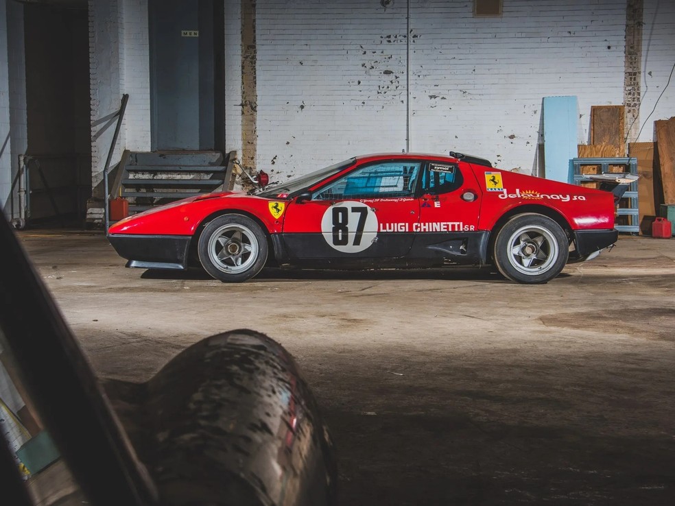 Ferrari 512 BB Competizione n°87 fez história em Le Mans — Foto: Divulgação