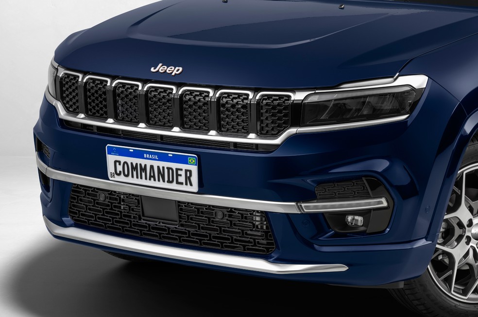 Dianteira do Jeep Commander tem inspiração no Grand Cherokee — Foto: Divulgação