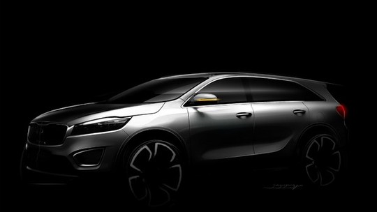Kia revela teaser do novo Sorento