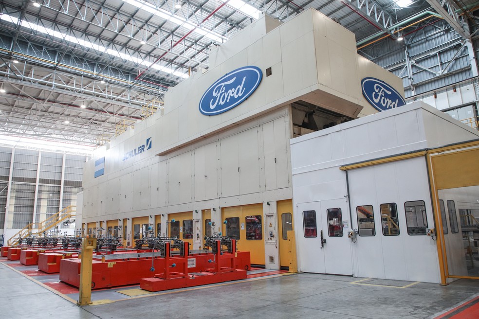 Fábrica da Ford em General Pacheco (Argentina), onde a Ranger é produzida — Foto: Divulgação