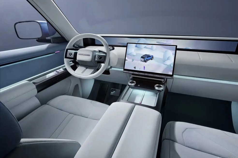 Freelander Concept97 tem cabine que, novemente, remete aos modelos da Land Rover — Foto: Divulgação