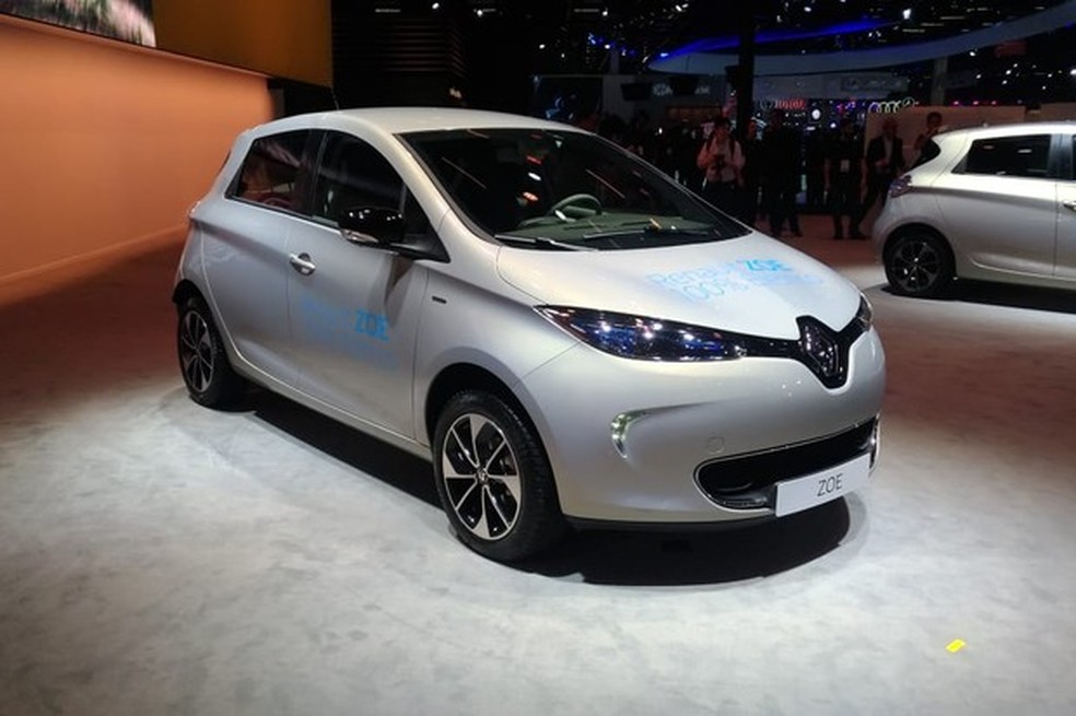 Renault Zoe em exibição no Salão do Automóvel (Foto: Maria Clara Dias/Auto News Brasil) — Foto: Auto Esporte