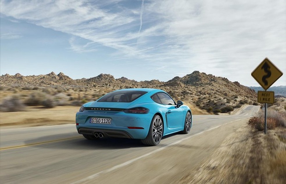 Traseira do Porsche 718 Cayman 2017 (Foto: Divulgação) — Foto: Auto Esporte