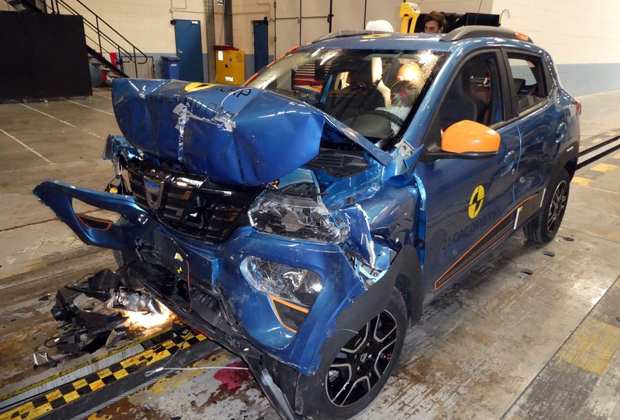 Versão europeia do Renault Kwid elétrico é testada pelo Euro NCAP