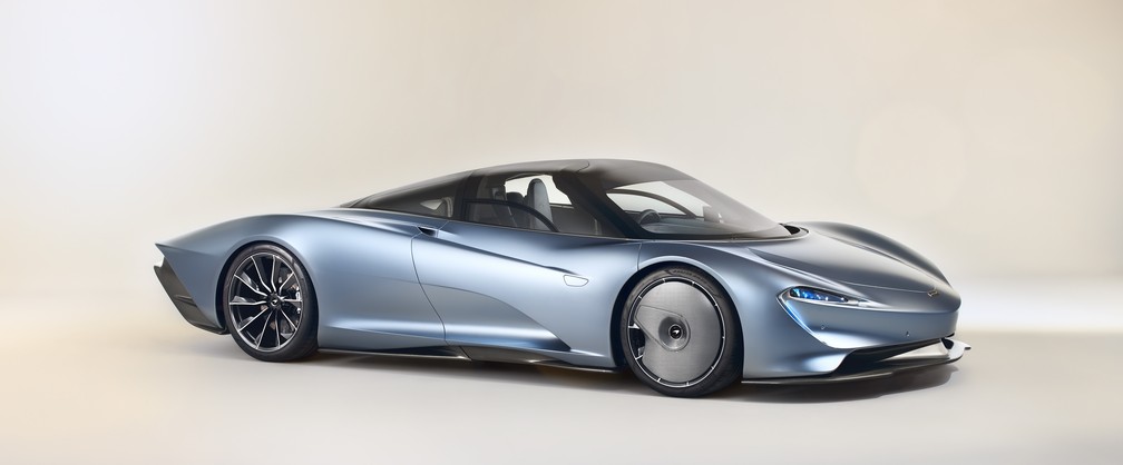 McLaren Speedtail tem visual aerodinâmico em formato de "gota" — Foto: McLaren/Divulgação