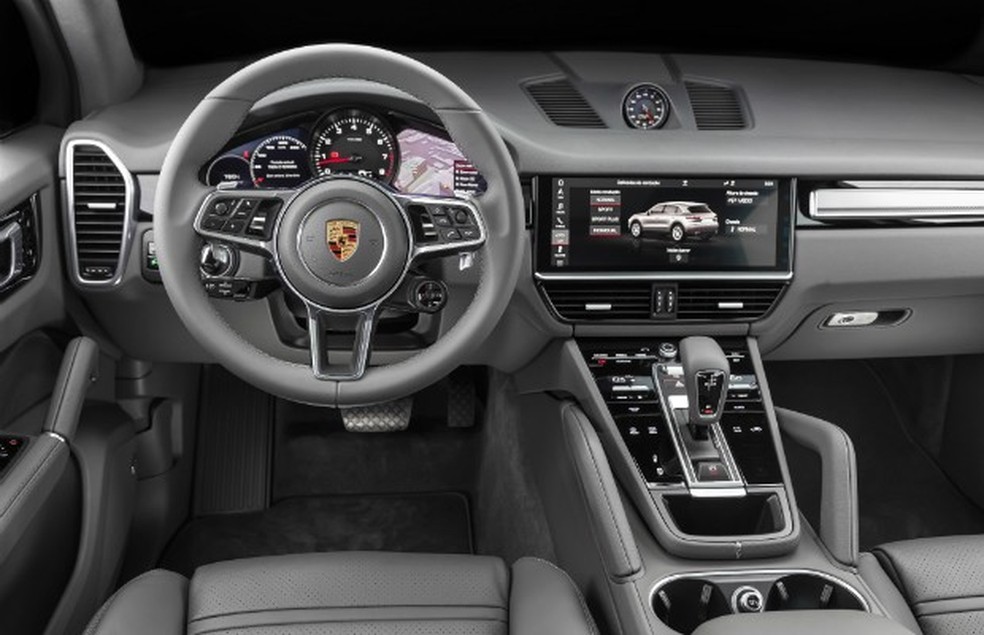 Interior do novo Porsche Cayenne (Foto: Divulgação) — Foto: Auto Esporte
