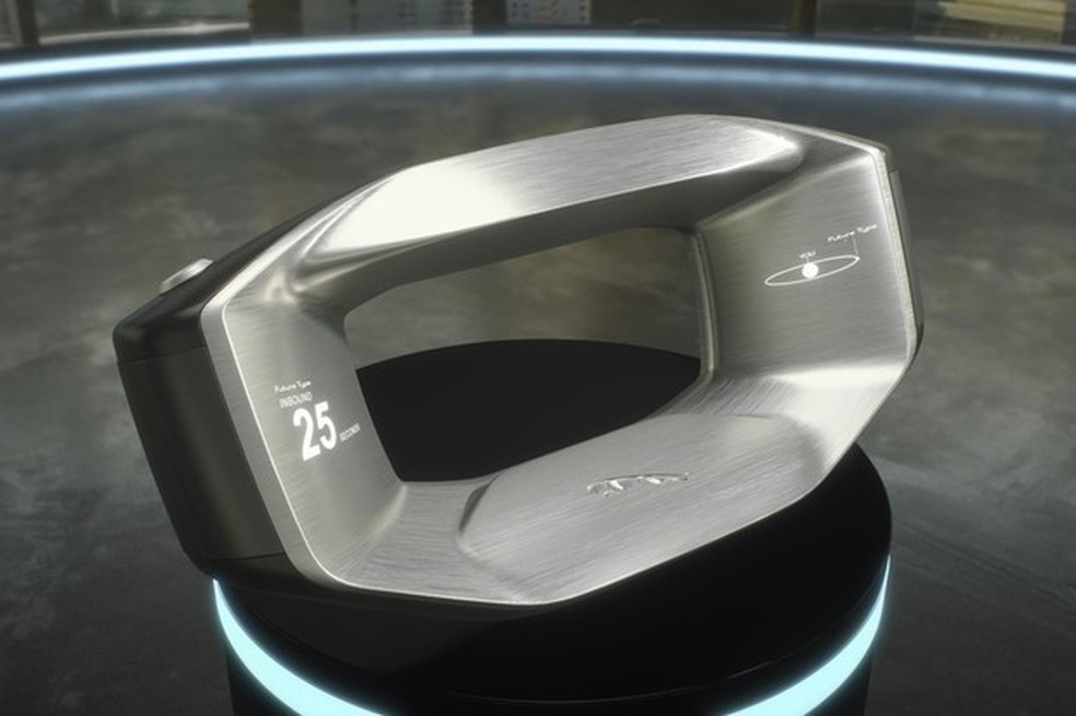 Sayer, o conceito de volante com inteligência artificial da Jaguar Land Rover (Foto: Divulgação) — Foto: Auto Esporte