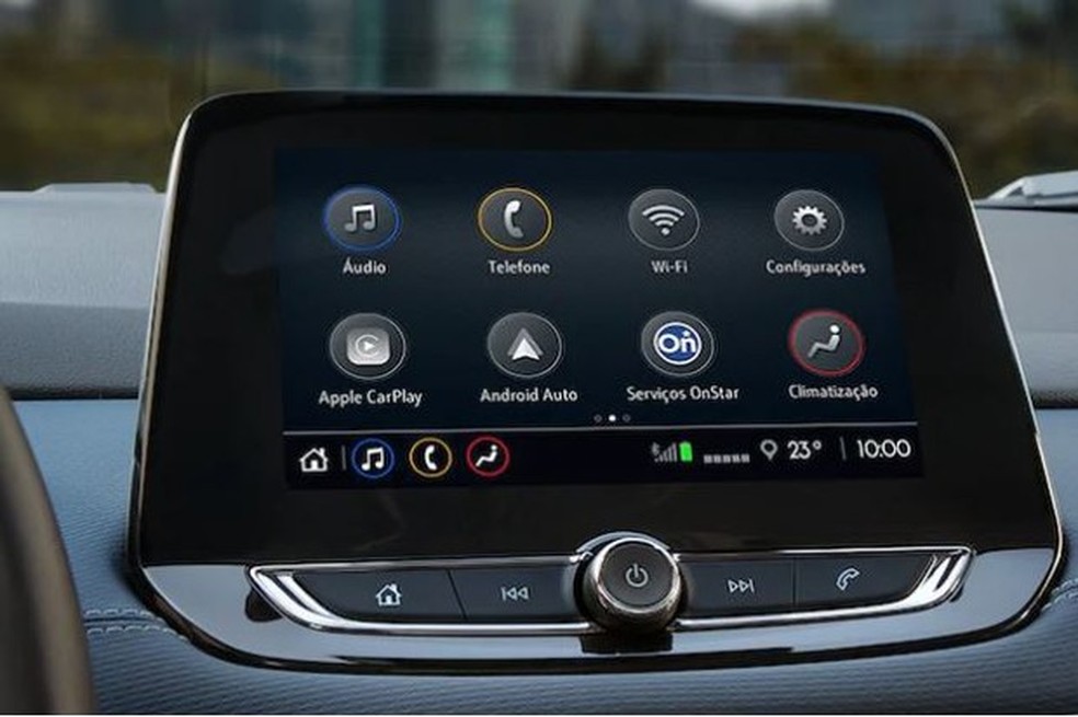 Central multimídia MyLink está disponível desde a versão de entrada (Foto: Reprodução) — Foto: Auto Esporte
