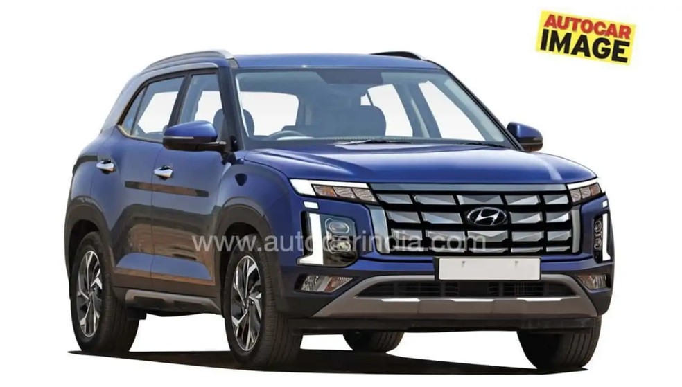 Formato da dianteira do Hyundai Creta vai mudar radicalmente — Foto: Autocar Índia