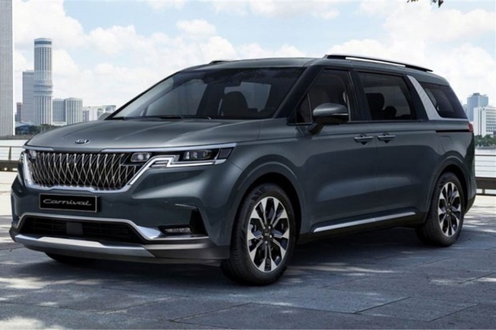 Kia Carnival ficou mais parecida com um SUV (Foto: Divulgação) — Foto: Auto Esporte