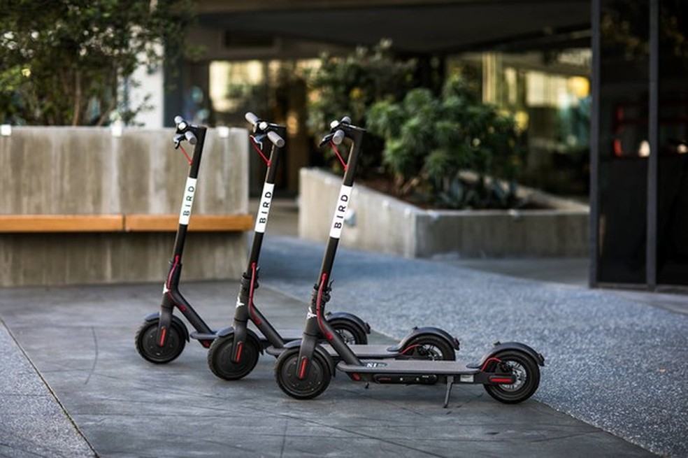 O patinete elétrico da Bird (Foto: divulgação) — Foto: Auto Esporte