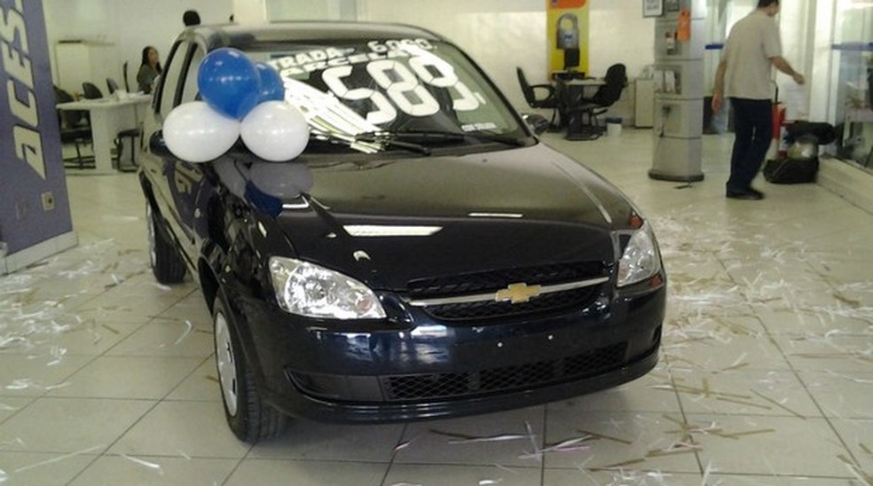 GM faz promoção para alavancar vendas do Classic (Foto: Aline Magalhães) — Foto: Auto Esporte