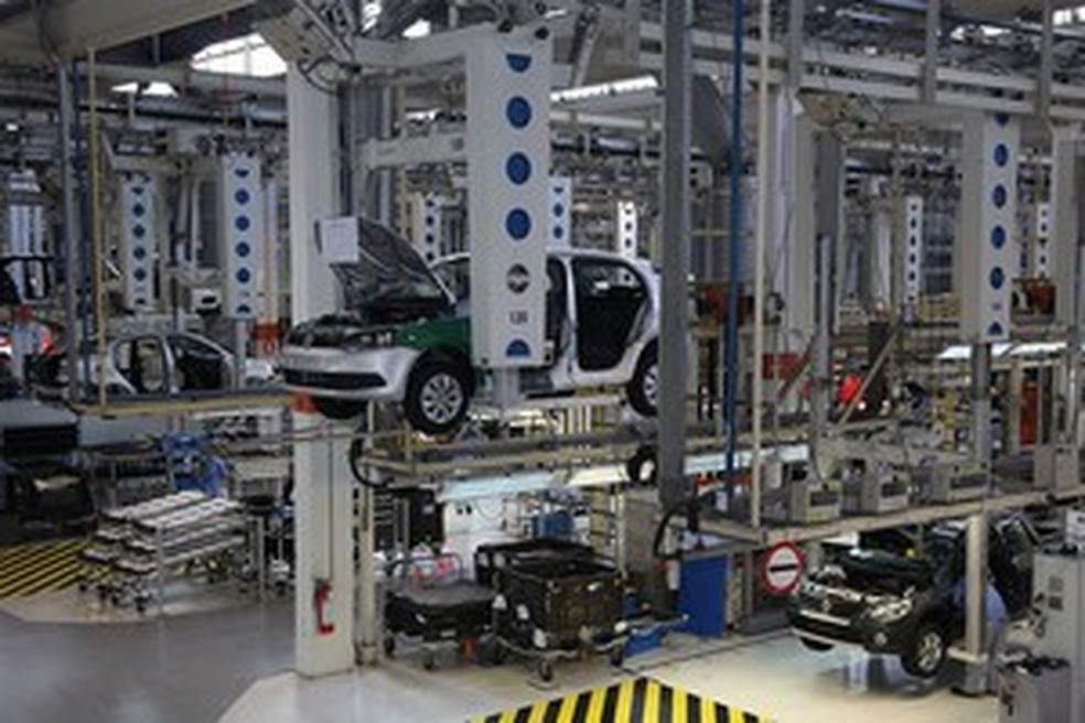 Linha de produção da VW em São Bernardo do Campo (SP) (Foto: Volkswagen) — Foto: Auto Esporte
