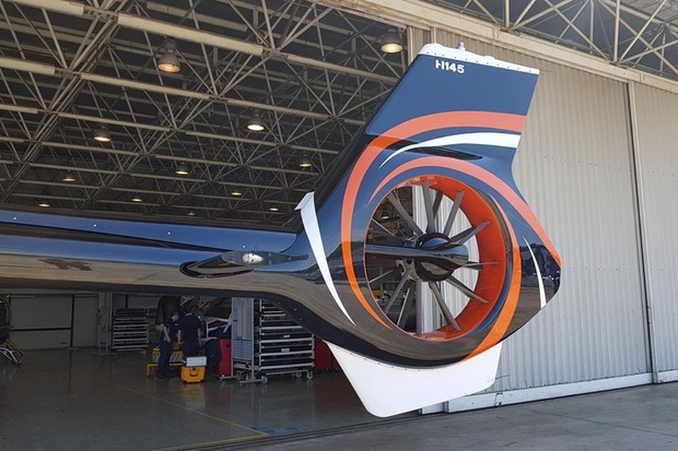 Rotor de cauda tipo Fenestron oferece maior segurança e silêncio (Foto: Julio Cabral/Auto News Brasil) — Foto: Auto Esporte