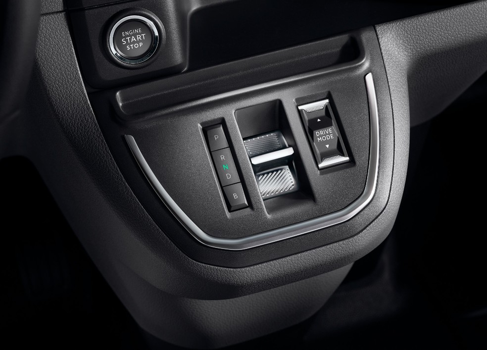 Citroën Ë-Jumpy oferece três modos de direção: Normal, Eco e Power — Foto: Divulgação