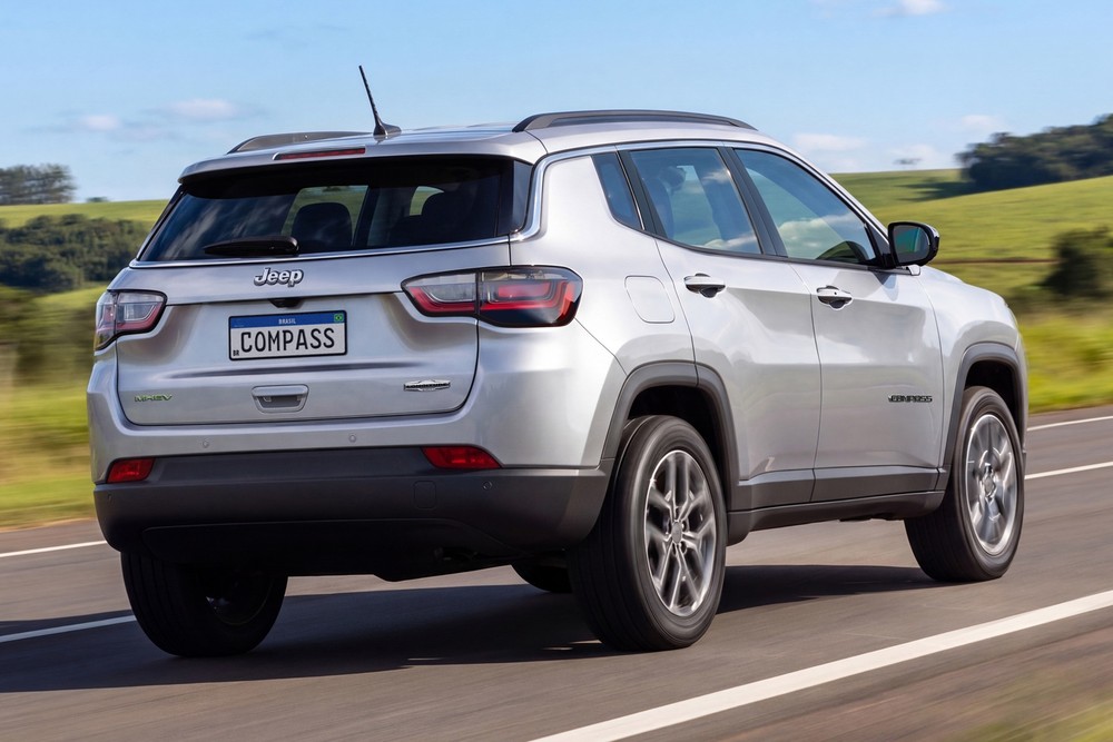 Jeep Compass 2027 promete ser até 11% mais econômico com motor híbrido leve